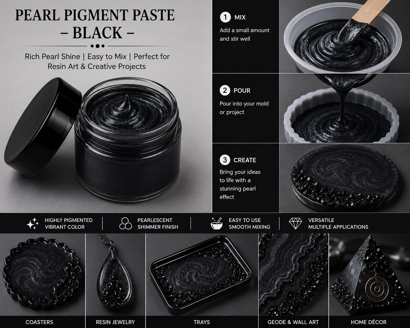 Black Pearl Pigment Paste