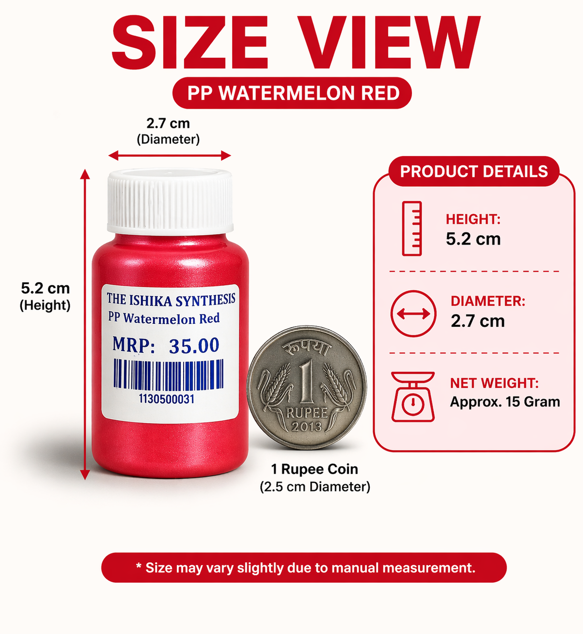 Pearl Pigment Powder – Watermelon Red