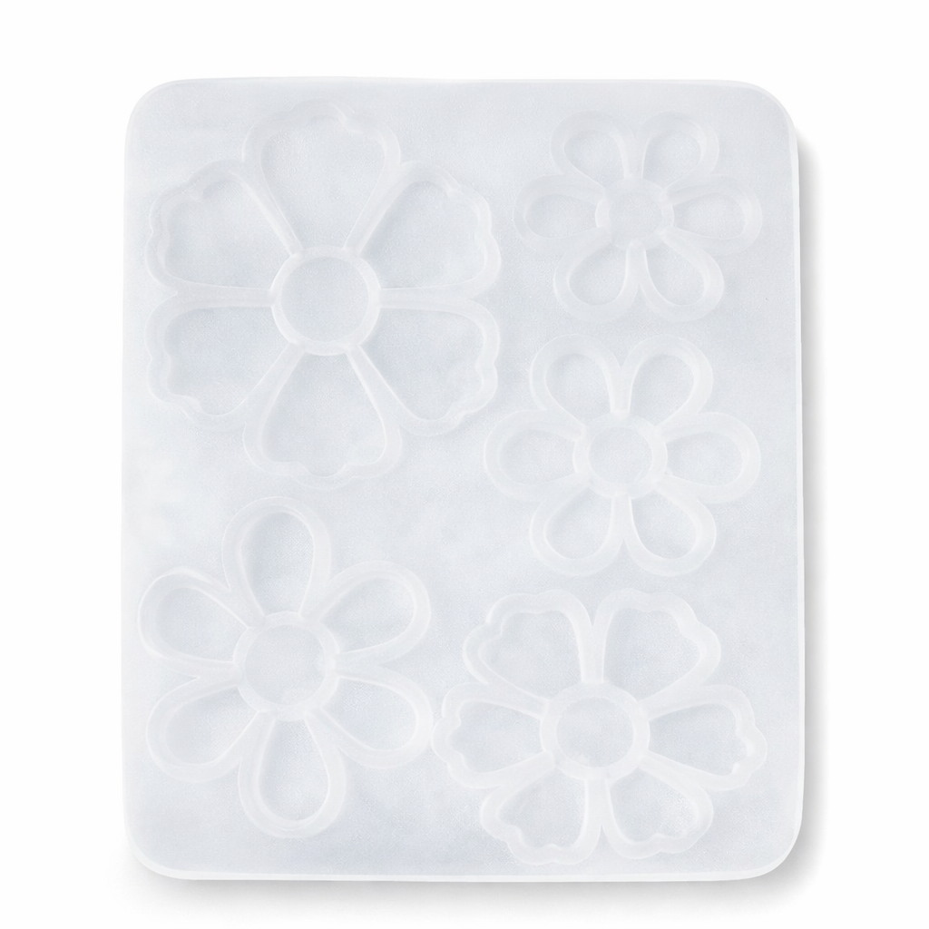 Flower Shape Silicone Resin Mould Tray for DIY Resin Art & Craft
