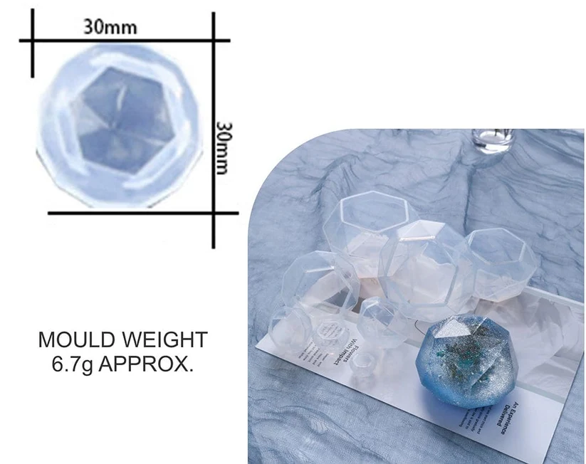 3D Diamond Paper Weight & Candle D06 Mould