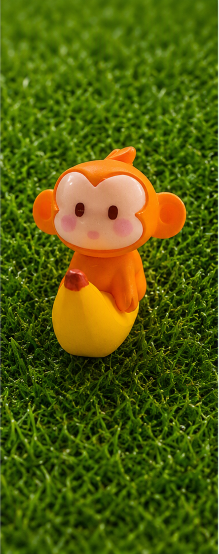 CUTE MONKEY ON BANANA