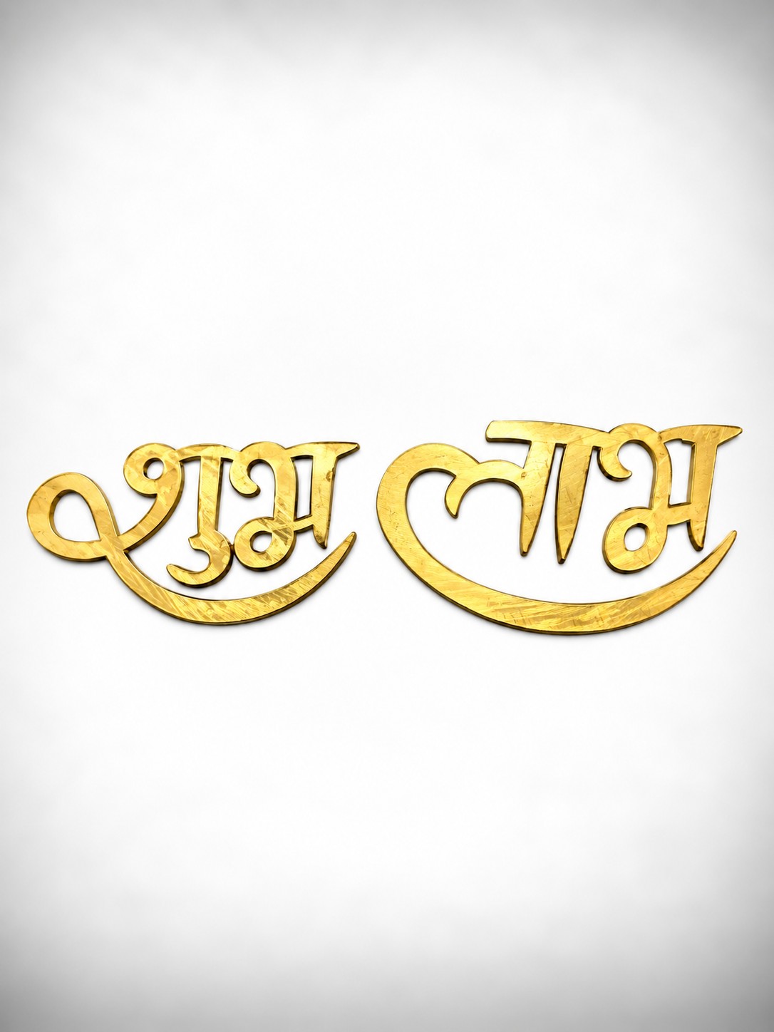 Shubh Labh Golden Arcylic Cutout 2