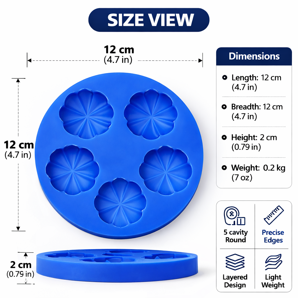 3D Flower Silicone Resin Mould for Epoxy Art & DIY Craft