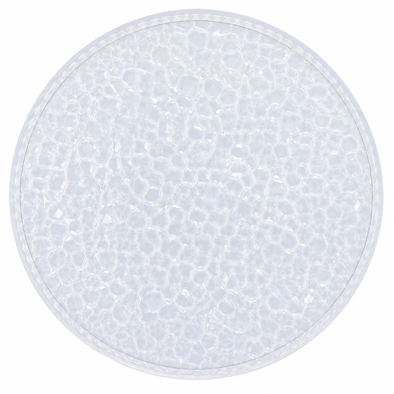 Round Crystal Texture Silicone Resin Mould for Coaster & Tray Art