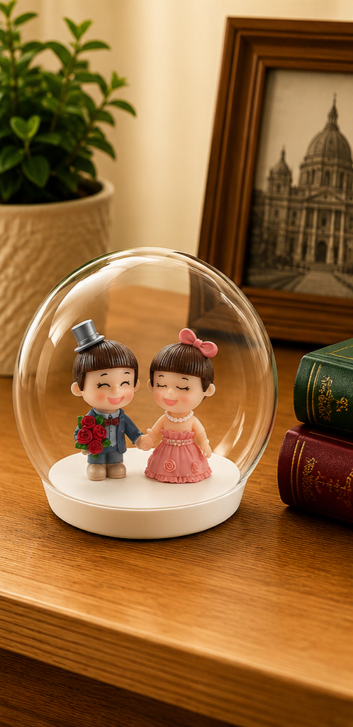 MINIATURE NEWLY MARRIED COUPLE