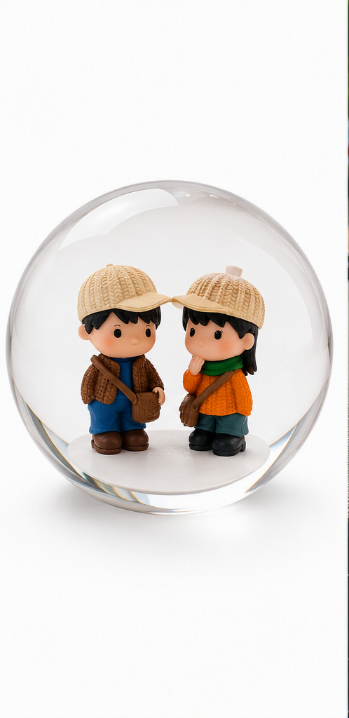 MINIATURE COUPLE ON DATE