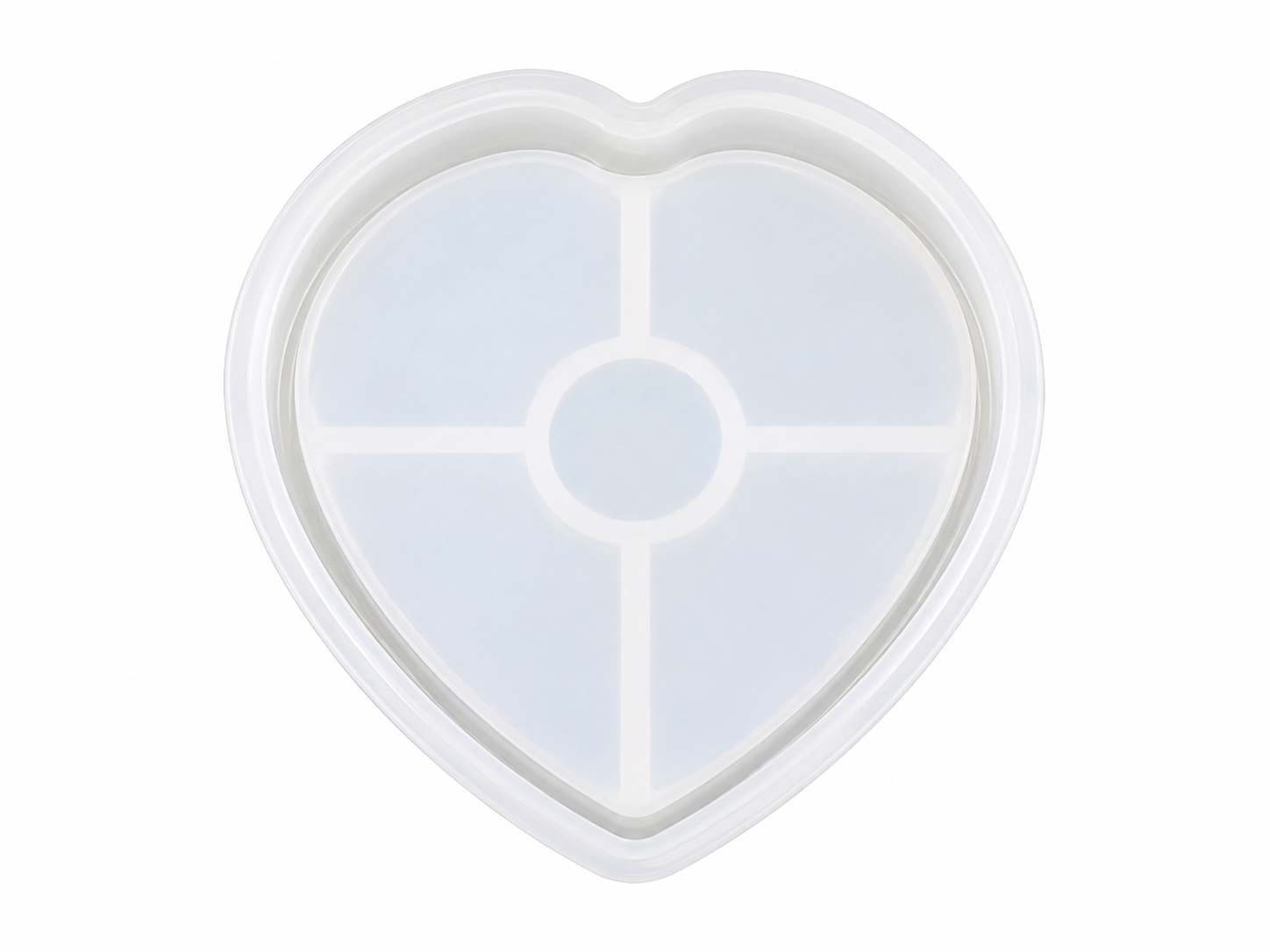 Heart Shape Resin Tray Silicone Mould