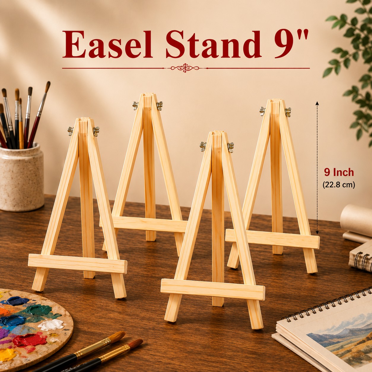 Wood stand 9'