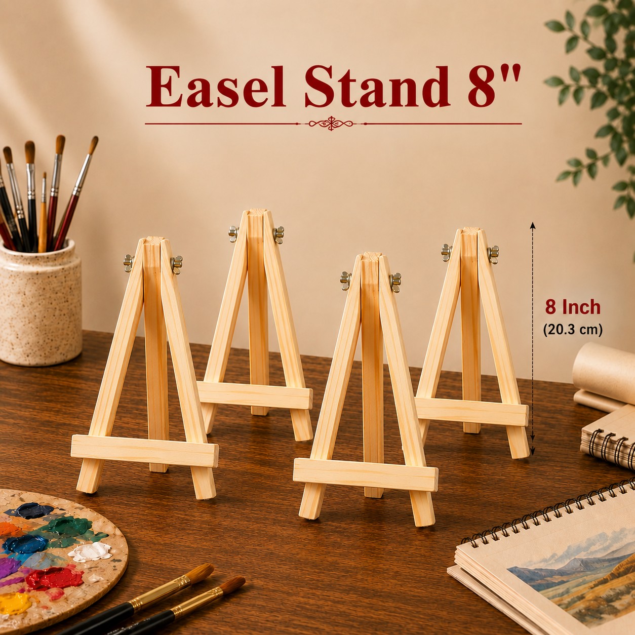 Wooden stand 8' inch