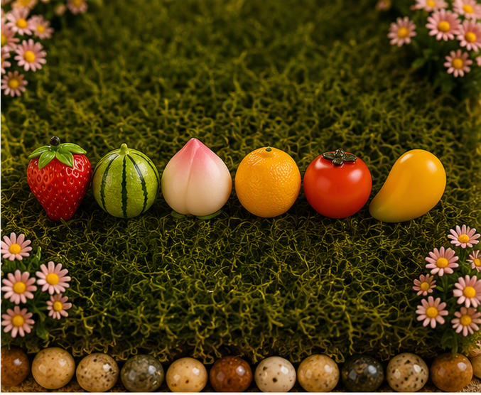 Miniature set of fruits 3