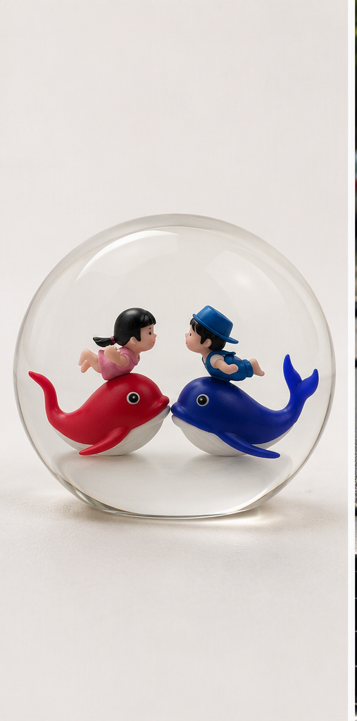 COUPLE ON WHALE SAILING