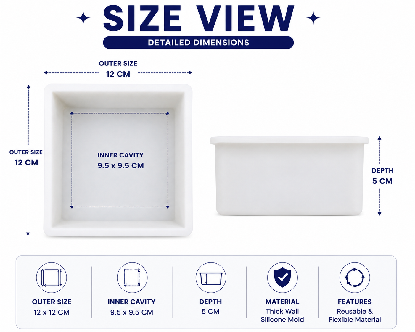 SM SQURE BLOCK 75MM