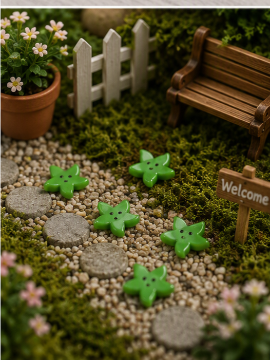 Miniature Green StarFish