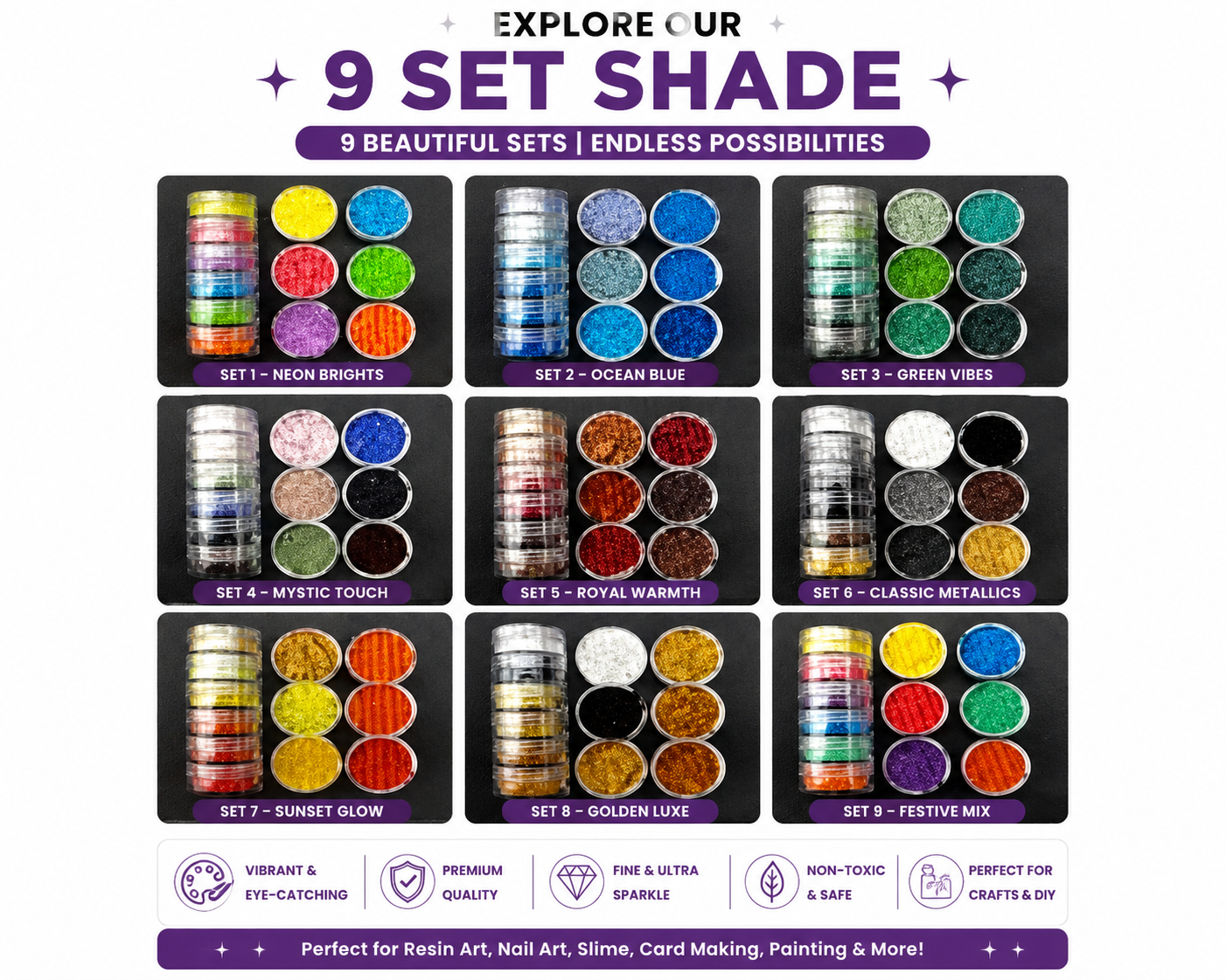 6 in 1 Pigment Powder Set 1