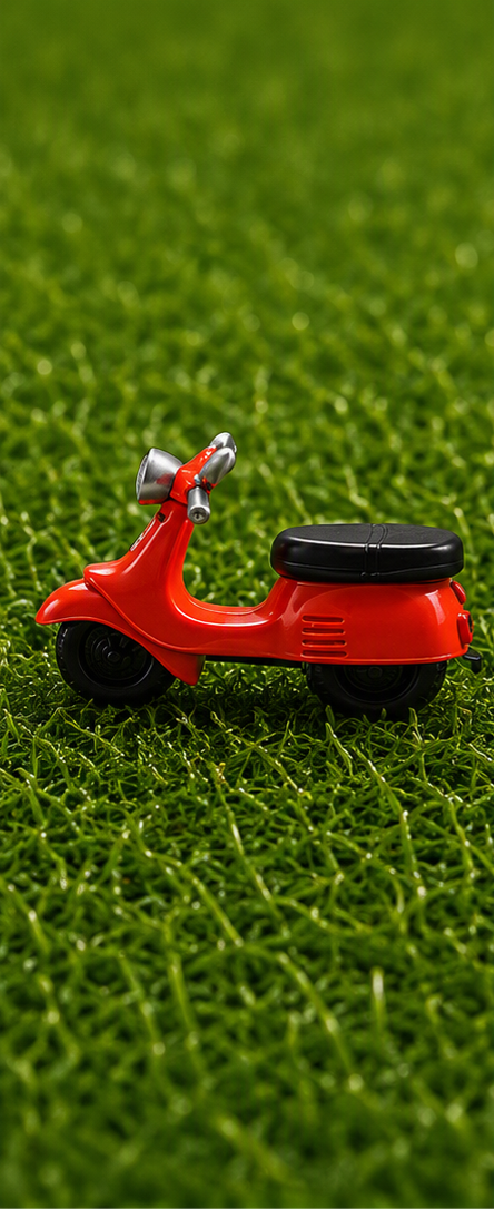 Miniature Orange Scooter