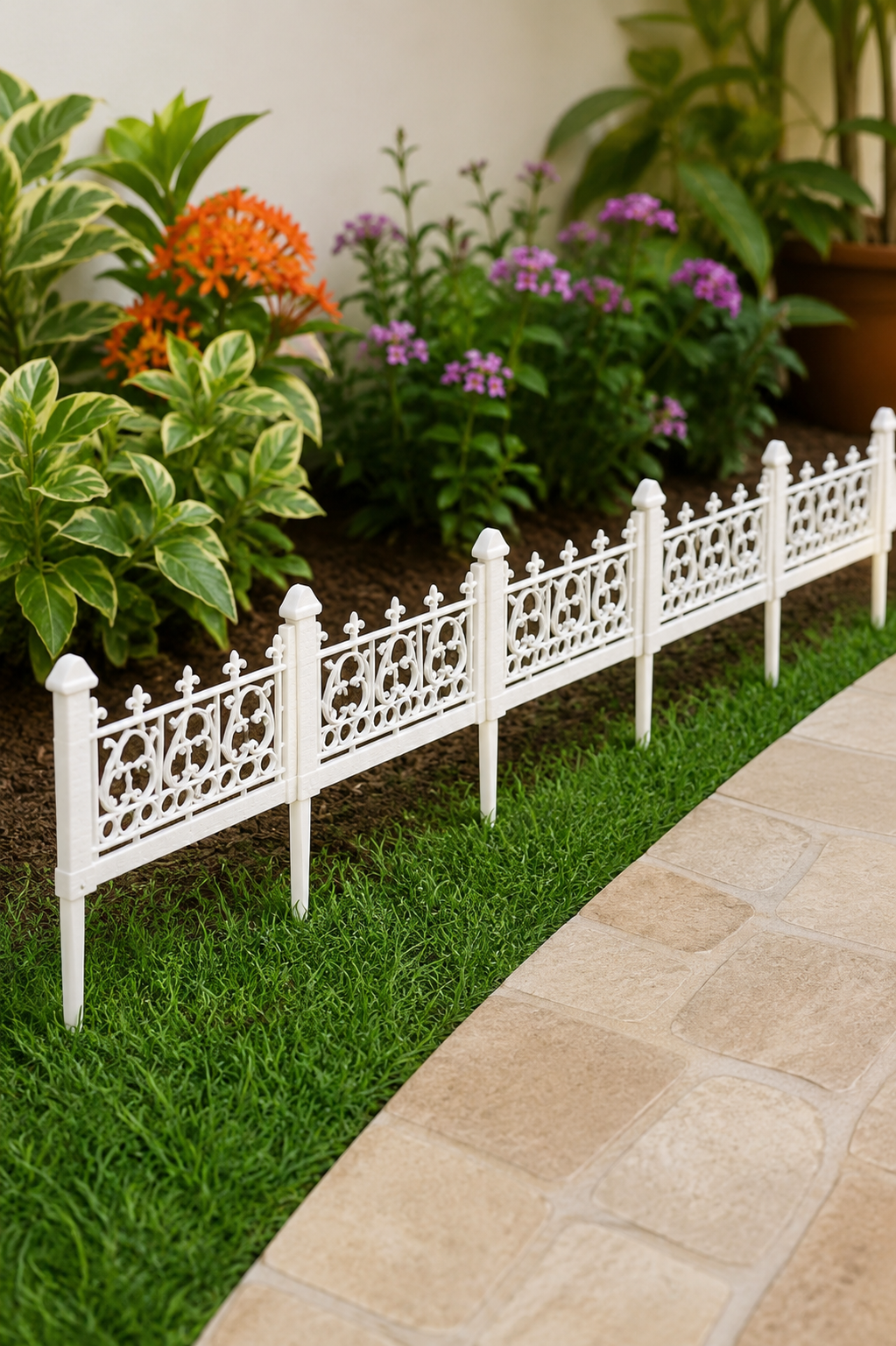 Railing Fence white 3