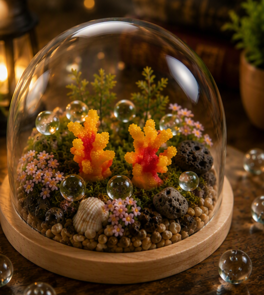 Miniature Orange Sea plant