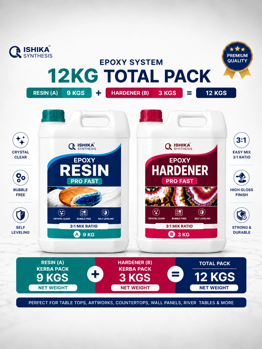 3:1 Resin Set 12 Kgs